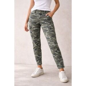 Torrid Women's Camo Pants Green Utility Skinny Stretch Size 16 Military